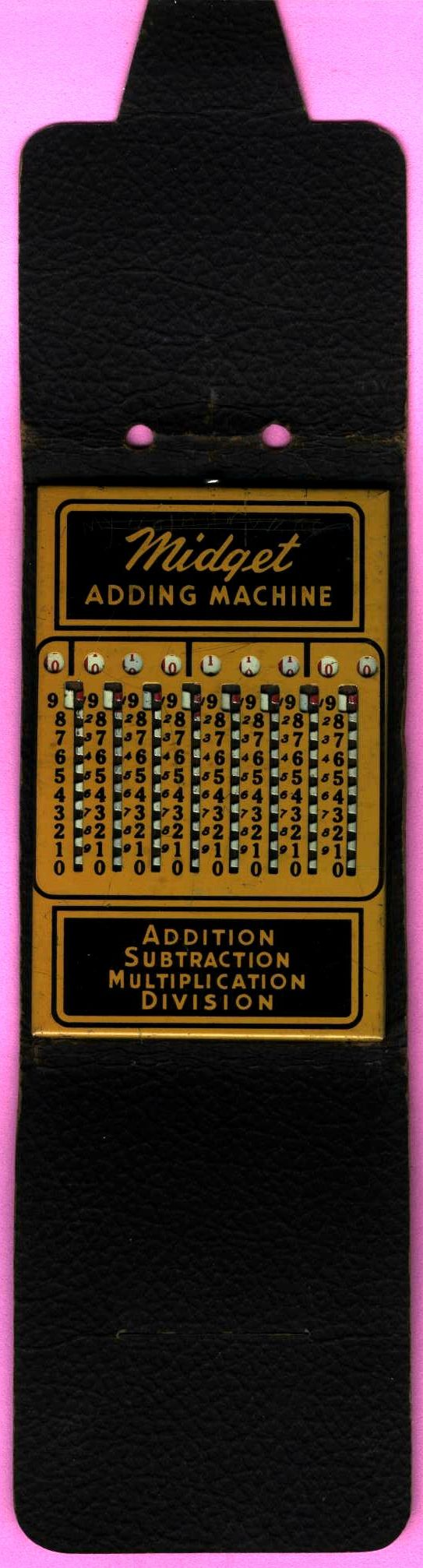 Midget adding machine
