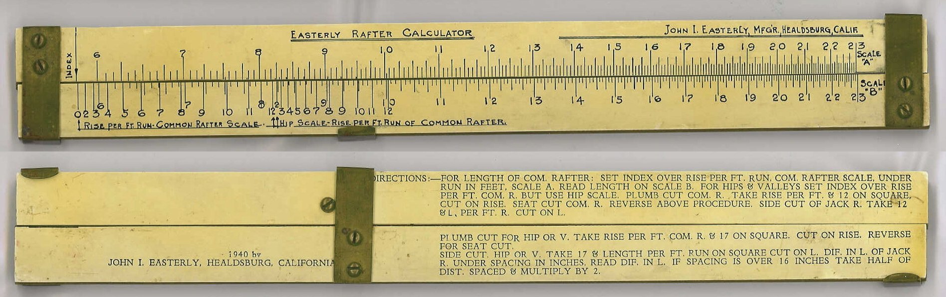 Crushed Stone Calculator Slide Ruler Made In USA!!! 
