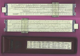Lot Of 5 Lone Star Ind Concrete Slide Volume Computer Slide Rule Made In USA 
