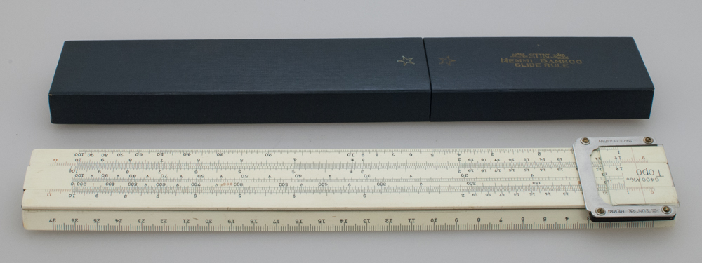 ★Ｎ16★　SUN　HEMMI　Slide　Rule　計算尺（長さ32㎝）【中古品】 Acu Math 900